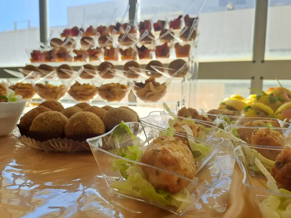 Buffet salato reale preparato da I Portici